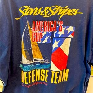 Vintage 1992 Stars and Stripes yacht T-Shirt